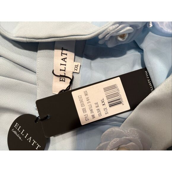 Elliatt Trompe 3D Mini Dress Blue Dinner cocktail Party Wedding size XXL NWT - Picture 7 of 7